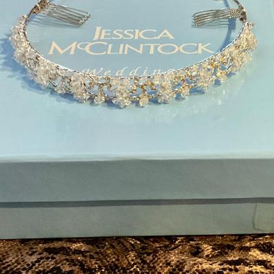 Jessica McClintock bridal tiara in box