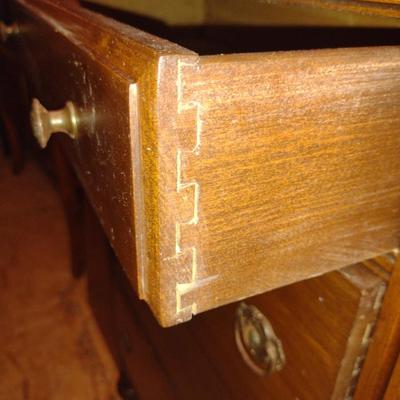 Tall Wooden Four Drawer Dresser