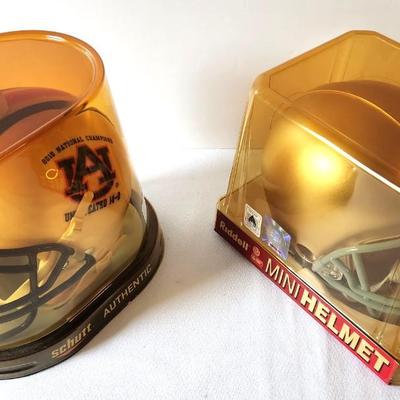 Lot #45 Ruddell Mini Helmet - Notre Dame/ Shutt Helmet Auburn