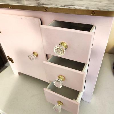 Lot #47 Very Cute Child's Hoosier Kitchen Cabinet - Playtime