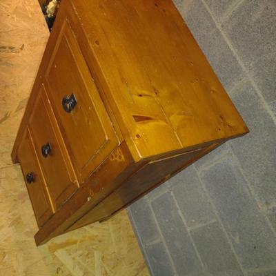 Wooden Three Drawer Cabinet