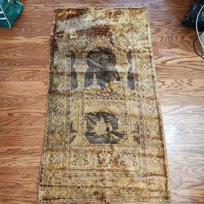 Vintage Prayer Rug 27x50