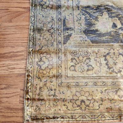 Vintage Prayer Rug 27x50
