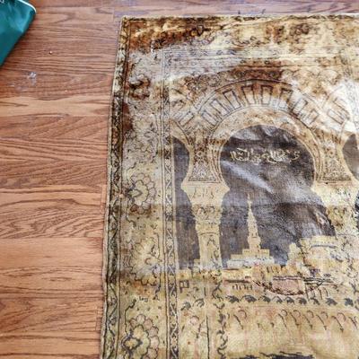 Vintage Prayer Rug 27x50