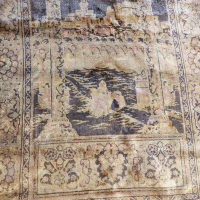 Vintage Prayer Rug 27x50