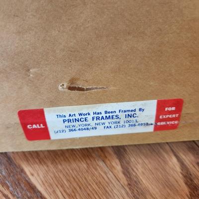 Framed Holland-America Line Poster Willem Ten Broek 25x38