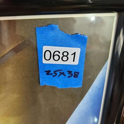 Framed Holland-America Line Poster Willem Ten Broek 25x38