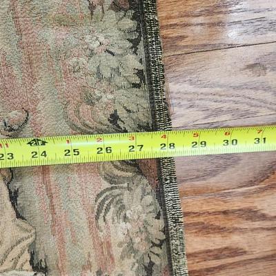 Vintage Tapestry Picnic Swinging Dogs Children Dancing 28x60