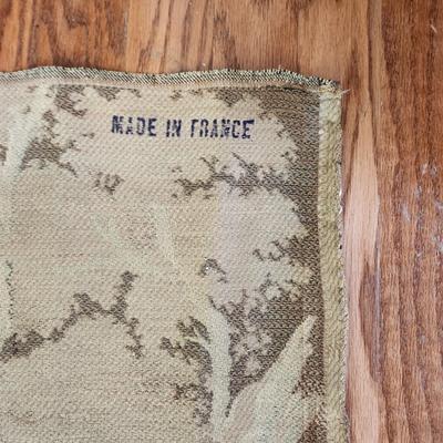 French Tapestry Man Woman Sheep in Field 39"x47"