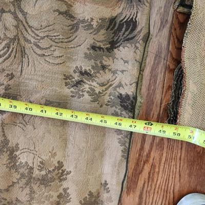 French Tapestry Man Woman Sheep in Field 39"x47"