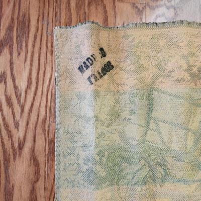 French Tapestry Outdoor Party Dogs Music Dancing 55x38