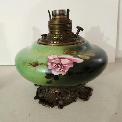 Antique Oil Lamp Base