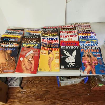 Large Collection of Playboy Magazine 1970's 80's 90's