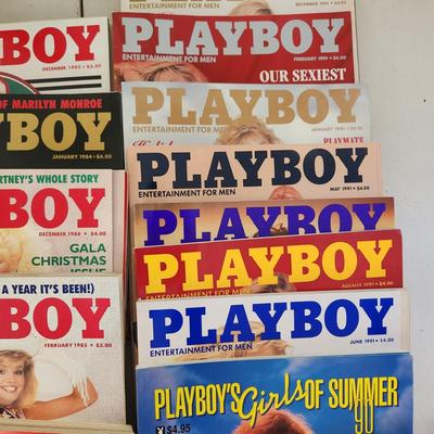 Large Collection of Playboy Magazine 1970's 80's 90's