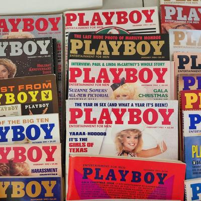 Large Collection of Playboy Magazine 1970's 80's 90's