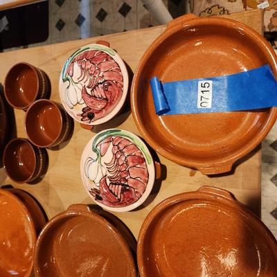 Lot of Spain Portugal Pottery Cookware Dishes bowls