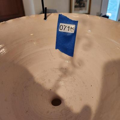 Hand Painted Hanging Pottery Planter