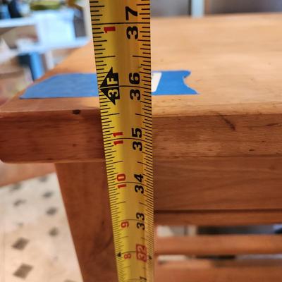 Wood Kitchen Cart Work Station on Casters 20x30x36