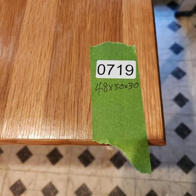 Solid Wood Rectangle Table 48x30x30
