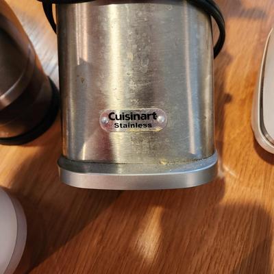 Lot Small Kitchen Appliances Knife Sharpener, Cuisinart Coffee Grinder Can Opener, Processor, BrAun