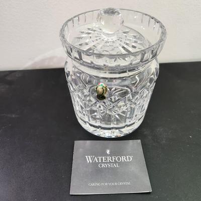 Waterford Crystal Glass Jar w Lid