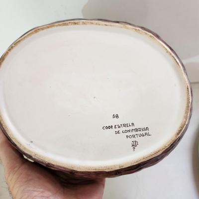 Lot of Ceramic Portugal Plates Chicken Cover bowl