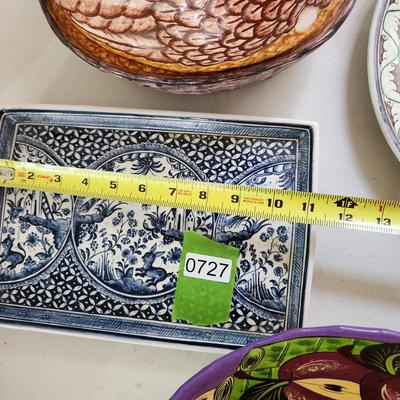 Lot of Ceramic Portugal Plates Chicken Cover bowl