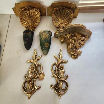 Vintage Wall Decor Japan Italy Syroco Wood