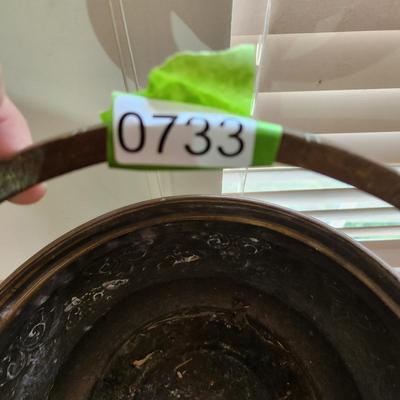 Collectable Lot of Metal Plates Bowls Pot