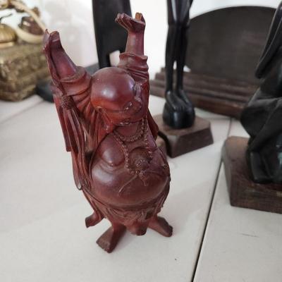 Collectable Wood Lot Hand Carved Figures