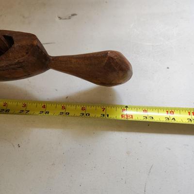 Vintage 9 Man African Dragon Boat Canon Tribal Art