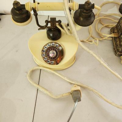 2 Vintage Desk Rotary Telephones