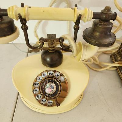 2 Vintage Desk Rotary Telephones