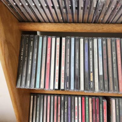 Over 450 Music CD's with Shelving