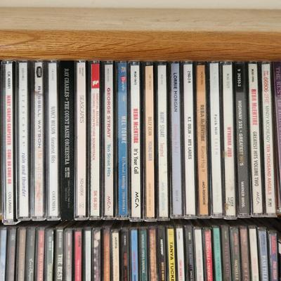 Over 450 Music CD's with Shelving
