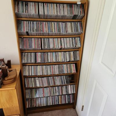 Over 450 Music CD's with Shelving
