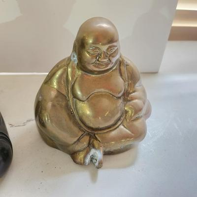 3 metal Statues Buda