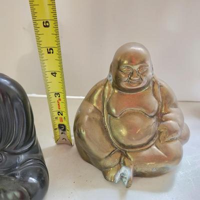 3 metal Statues Buda