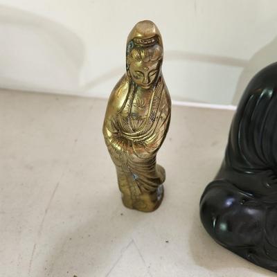 3 metal Statues Buda