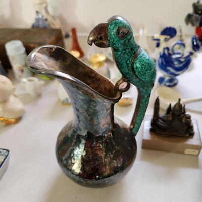 Large Collectable Lot USA Pottery, Brazil Candle Holders, Milk glass and more