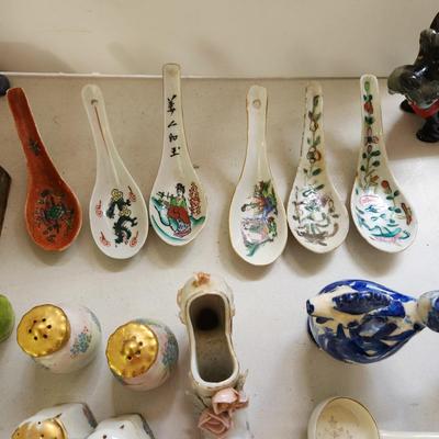 Large Collectable Lot USA Pottery, Brazil Candle Holders, Milk glass and more