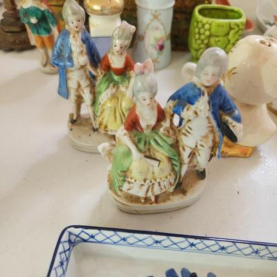 Large Collectable Lot USA Pottery, Brazil Candle Holders, Milk glass and more