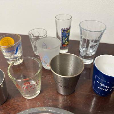 SHOT GLASS AND HOME DÉCOR LOT