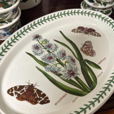 PORTMEIRION THE BOTANIC GARDEN AND BIRDS OF BRITAIN SERVING PIECES
