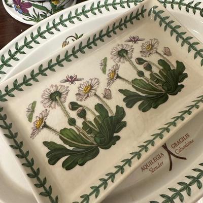 PORTMEIRION THE BOTANIC GARDEN AND BIRDS OF BRITAIN SERVING PIECES