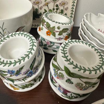 PORTMEIRION THE BOTANIC GARDEN AND BIRDS OF BRITAIN SERVING PIECES