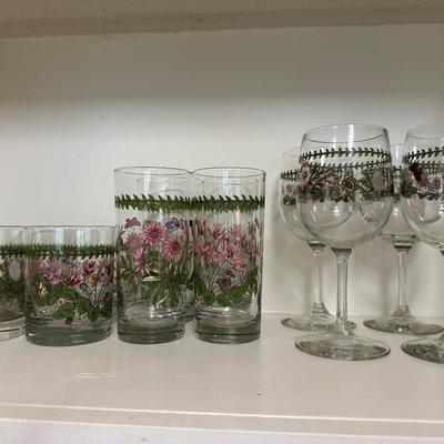 PORTMEIRION THE BOTANIC GARDEN GLASS LOT