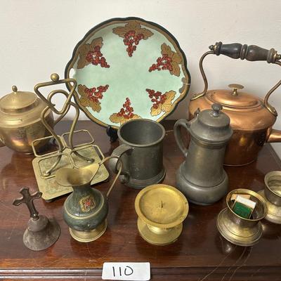 COPPER, BRASS, STIEFF PEWTER AND BAVARIA LOT