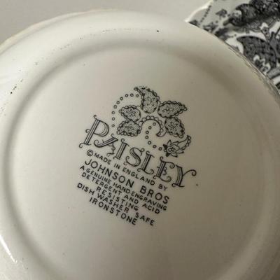 JOHNSON BROTHERS PAISLEY IRONSTONE DISH SET