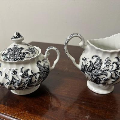 JOHNSON BROTHERS PAISLEY IRONSTONE DISH SET